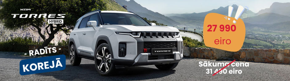 KGM Torres Hybrid – Korejā radīts SUV par īpašu cenu