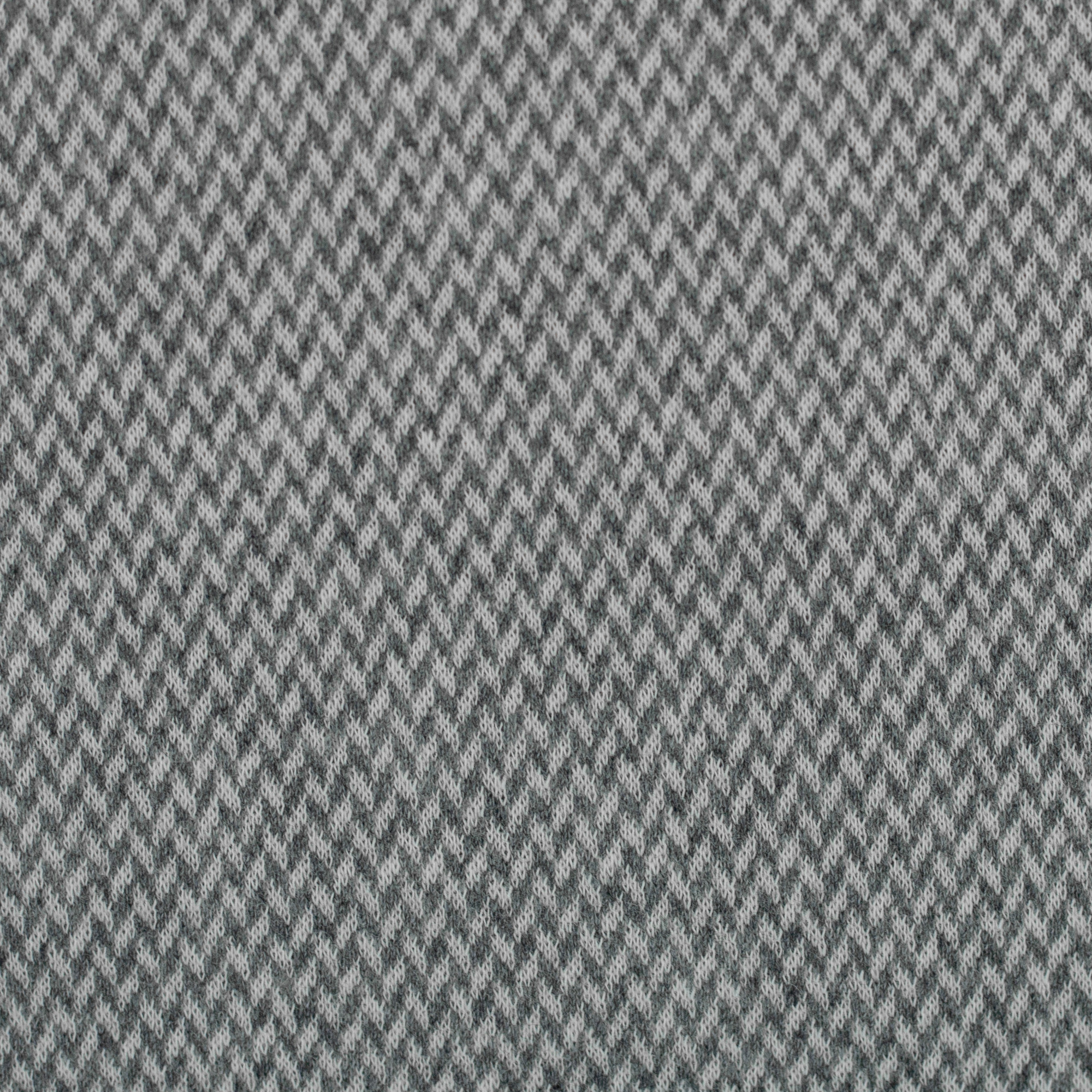 JACQUARD-JERSEY "MADITA" CHEVRON MELIERT ECRU/GRAU