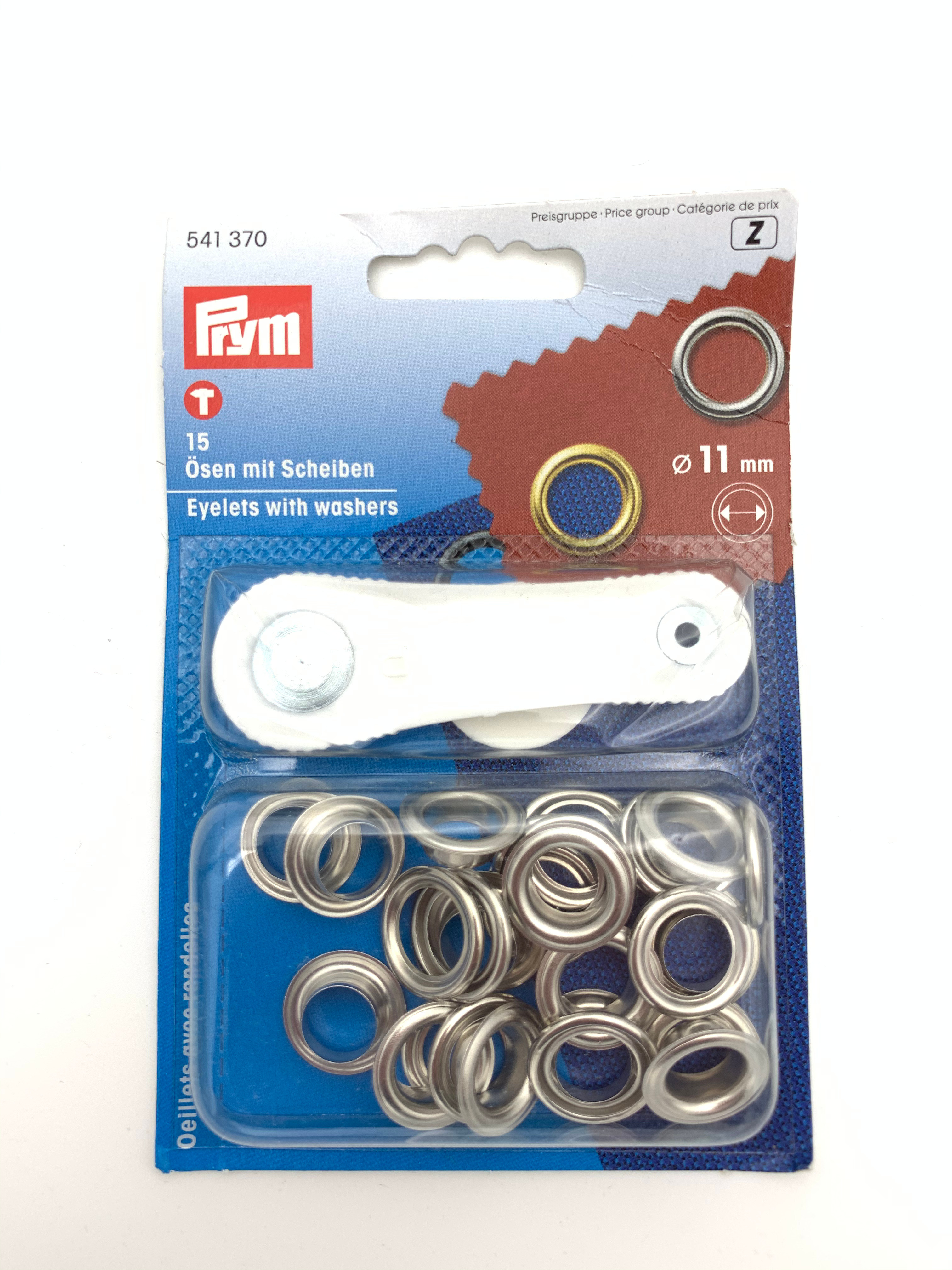 Prym Ösen und Scheiben 11,0mm Silber