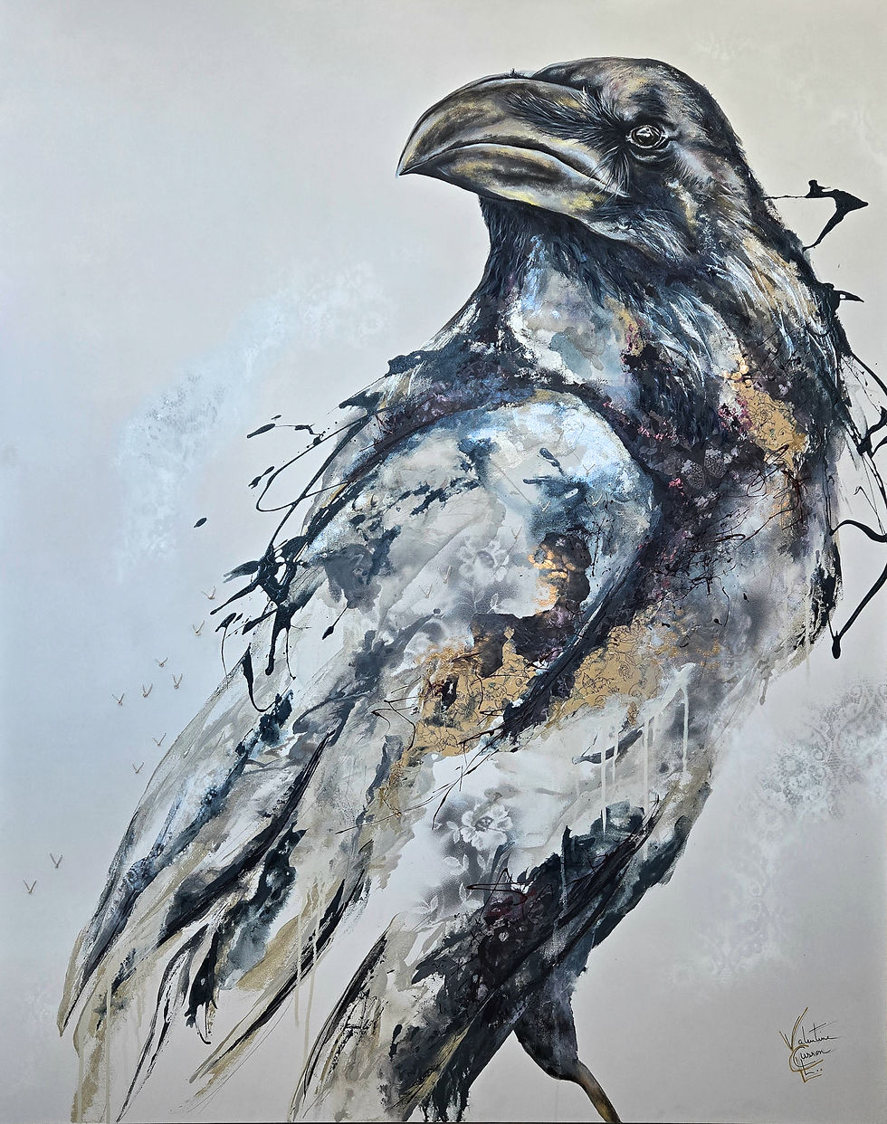 Corbeau-48''X60''-Valentine Cusson