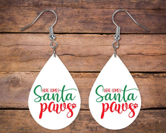 Santa Paws Earrings