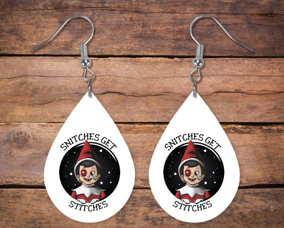 Snitched Get Stiches Earrings