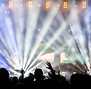 Espectáculo de luces del concierto