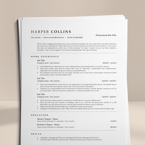 Clean ATS Resume Template - Upgrade Your Resume Fast