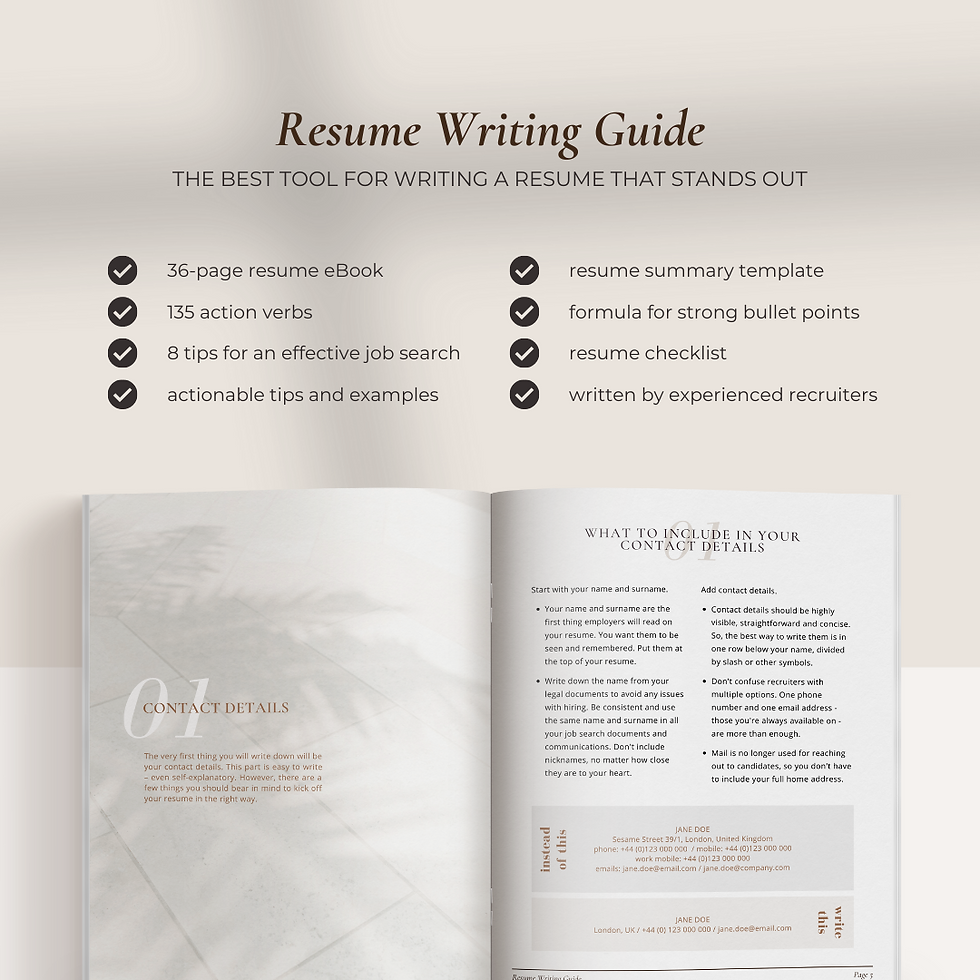 Thumbnail: Resume Writing eBook