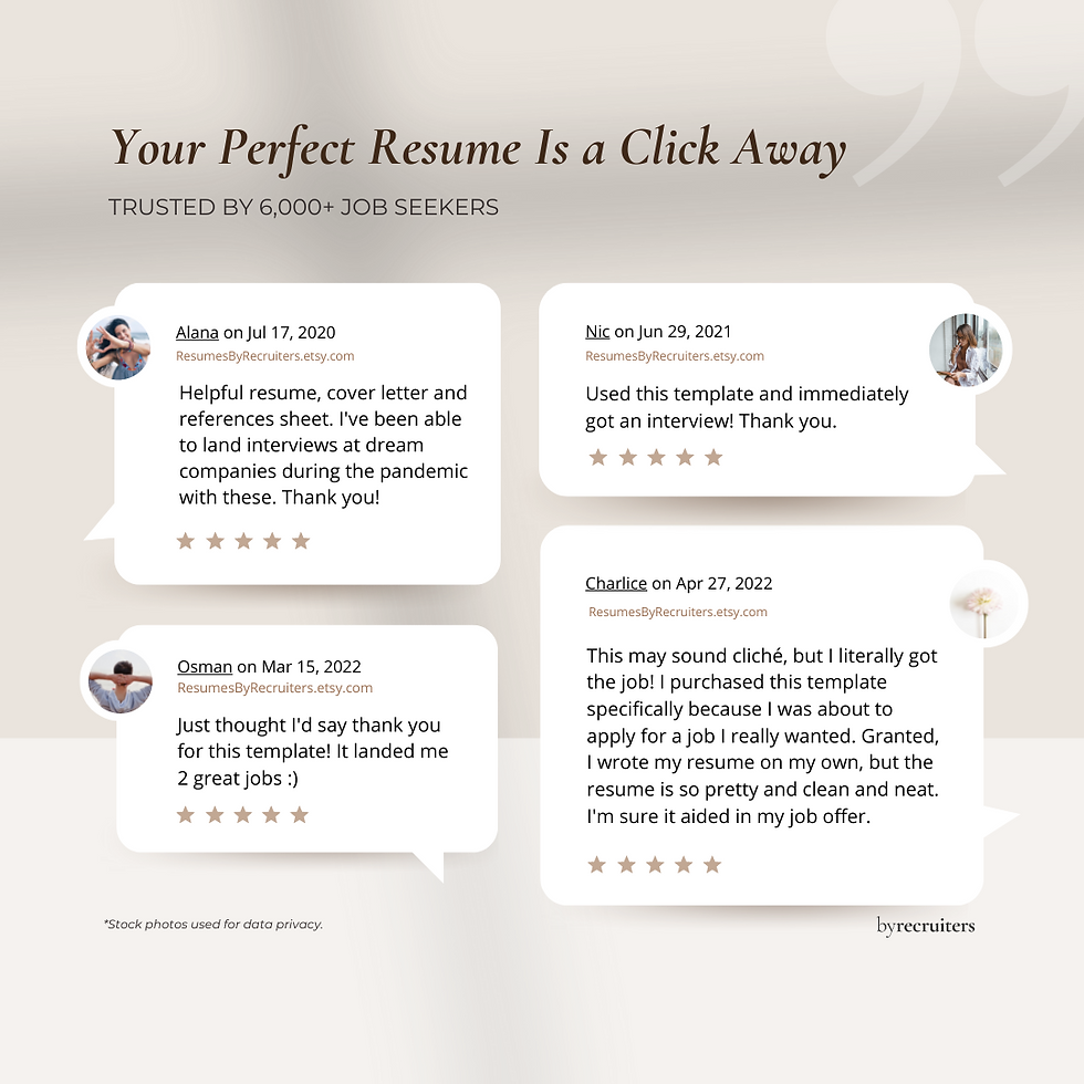 Thumbnail: Resume Template Customer Reviews