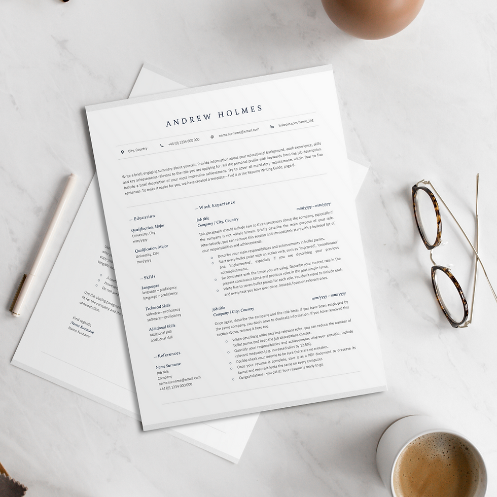 Thumbnail: Modern Resume Template with Icons
