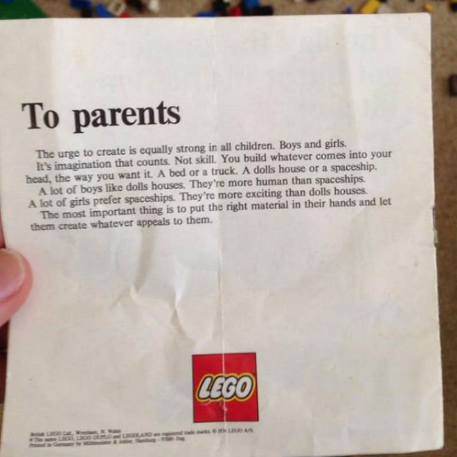 Solving Gender Disparity: The Lego Way