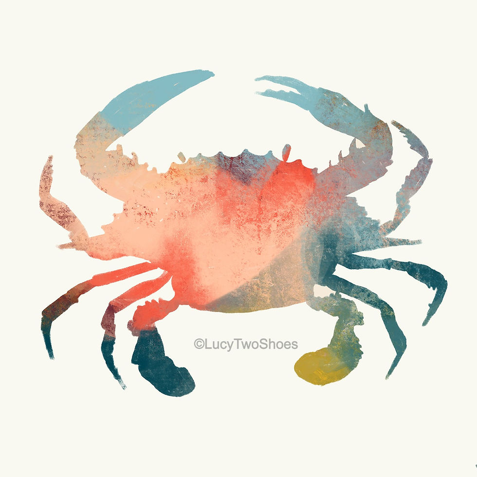 Thumbnail: Crab "Boundaries" - Giclee print