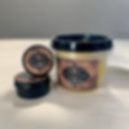 Serene's 700g tub of beeswax wood conditoner, front view.