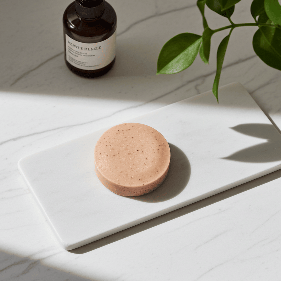 Serene's handmade soap, with Australian Pink Clay.