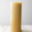 Serene's pure beeswax pillar candles, Classic 20cm front view