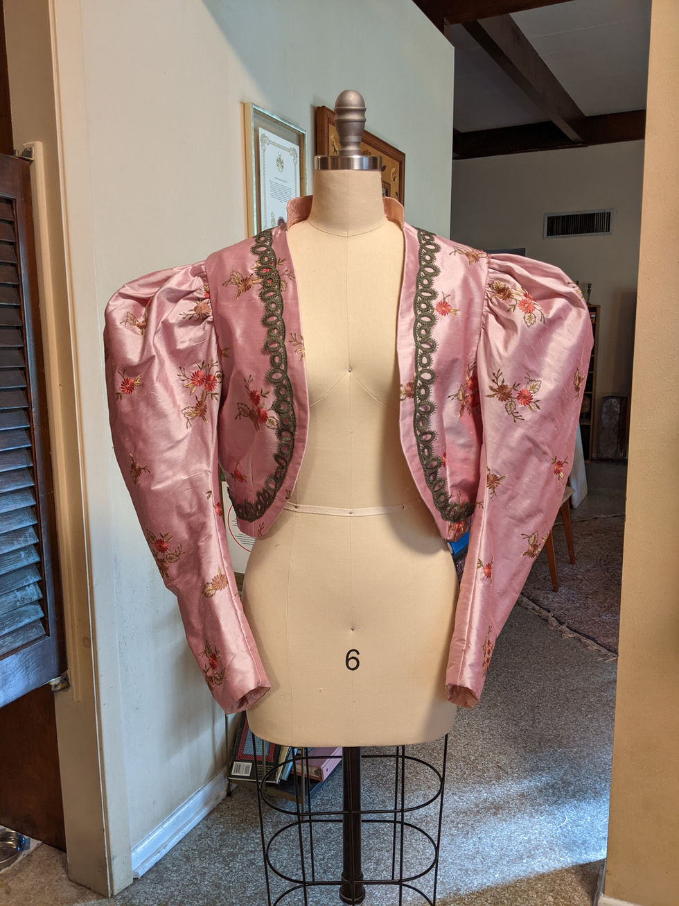 Irene daytime 1890s jacket in Hello Dolly, designed by Matthew Carl Allen and built by Sumalee Eaton