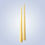 Thumbnail: Two natural coloured taper candles, top view.