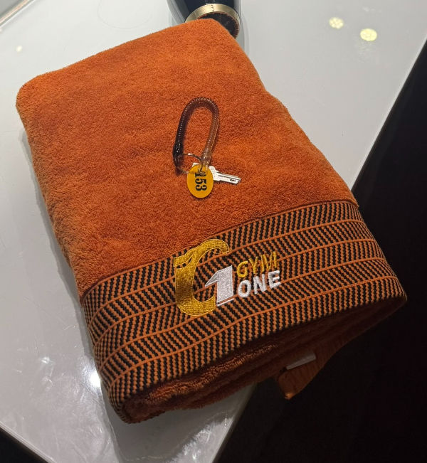 towel and locker key