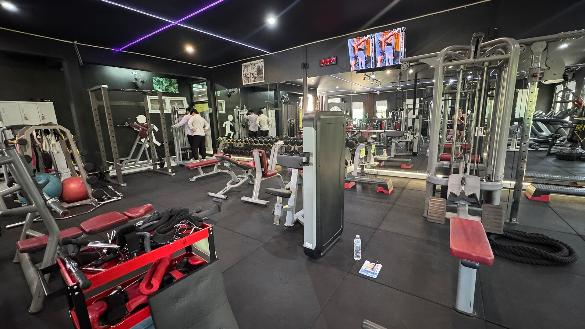 Back Gym Equipment inside French Gym - Ubon Ratchathani