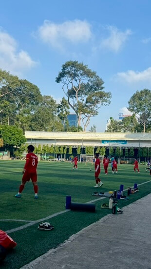 Football park outside CGym HCMC
