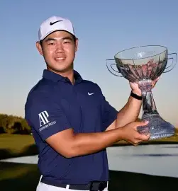 Tom Kim becomes youngest golfer to win three PGA Tour titles since Tiger Woods