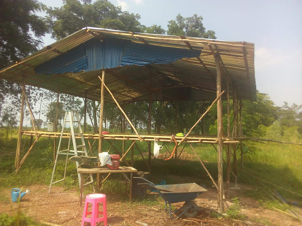 constructing a raised goat house