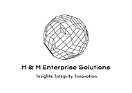 Black on white H & M Enterprise Solutions Logo