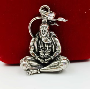 Hanuman Ji Silver Locket