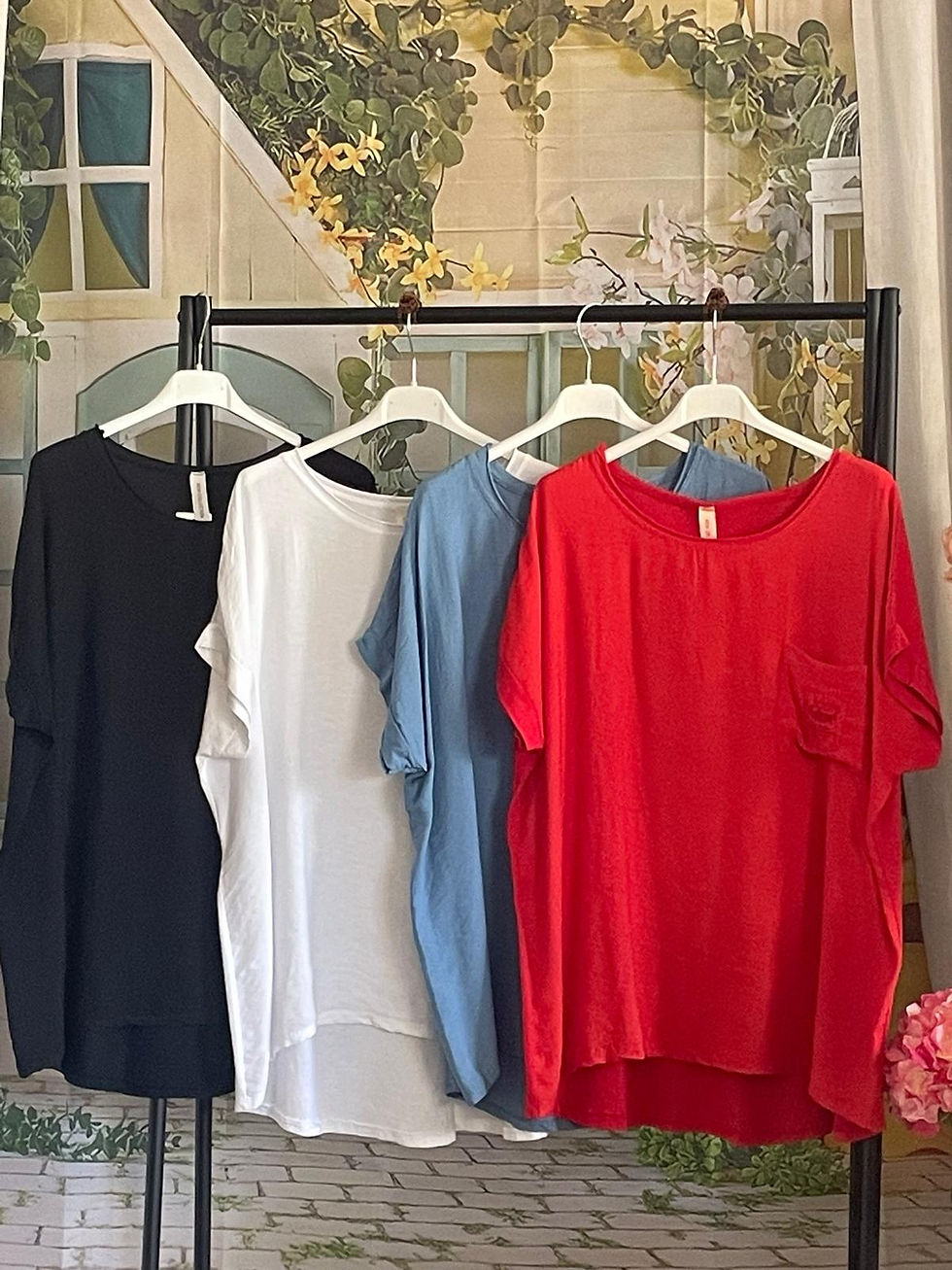 Camiseta de mujer con bolsillo