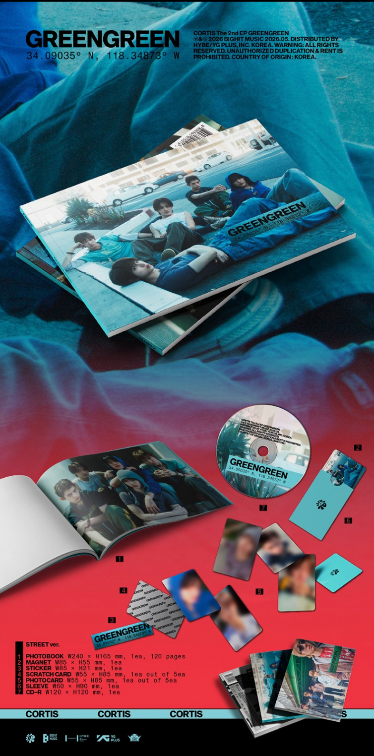 Thumbnail: CORTIS 2nd EP [GREENGREEN] (BRIDGE Ver. / STREET Ver. / STUDIO Ver.)