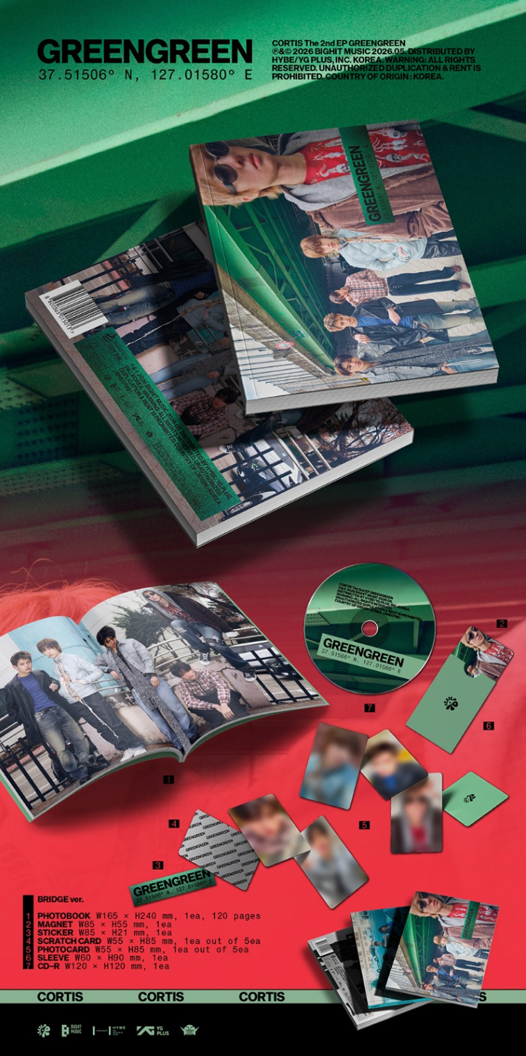 Thumbnail: CORTIS 2nd EP [GREENGREEN] (BRIDGE Ver. / STREET Ver. / STUDIO Ver.)