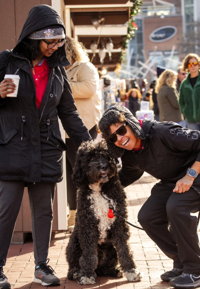 Santa Paws at Christmas Village in Baltimore