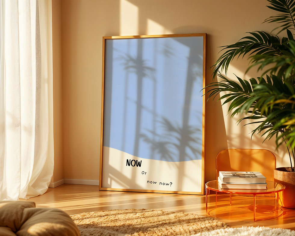 Thumbnail: Now or Now Now Art Print
