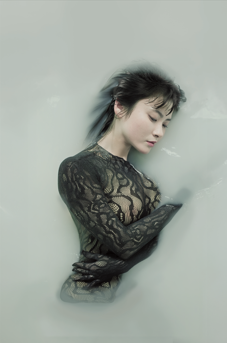 Fine art photography on traditional Japanese Washi paper by contemporary artist Yuichi Nakamura - Homage to Misuzu Shibuya
