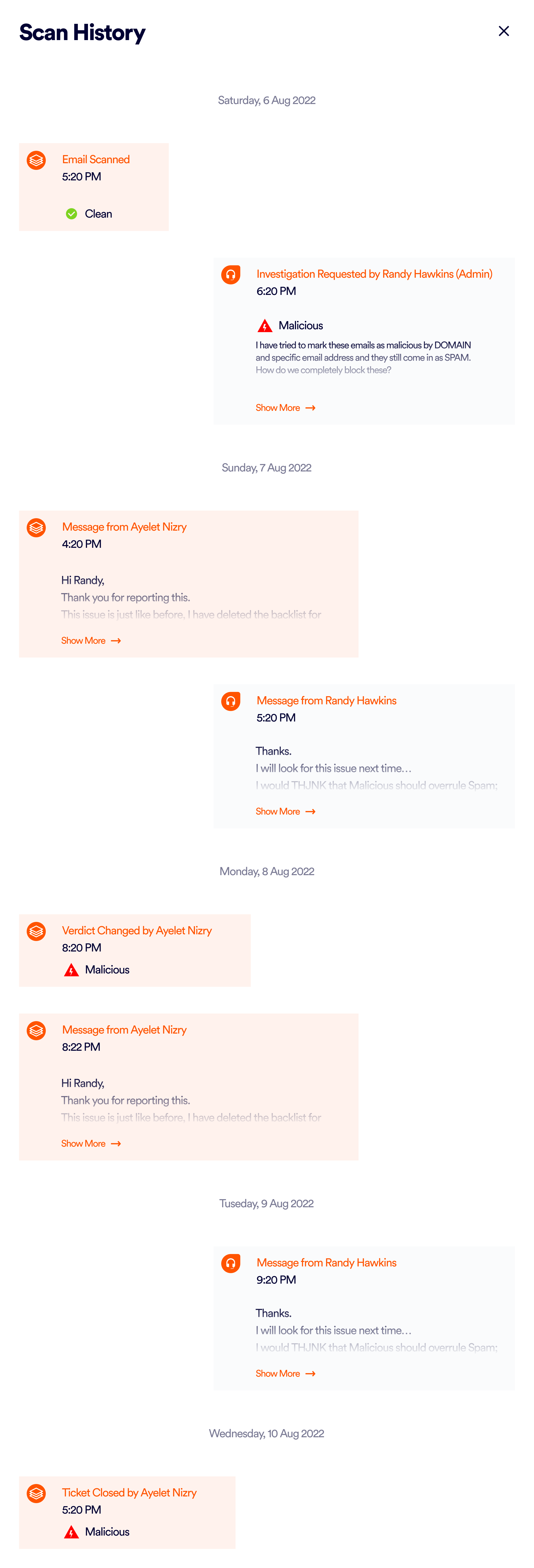 Chat model — default state