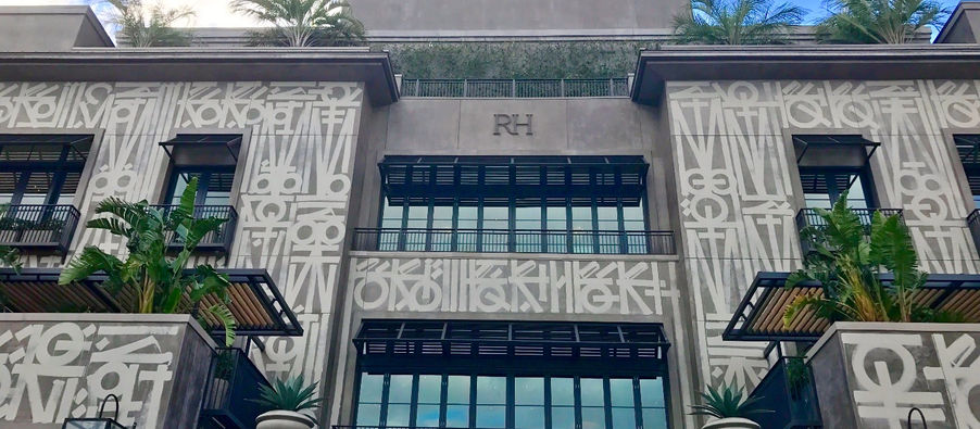 Restoration Hardware luxury home furnishings gallery is West Palm Beach's newest hotspot