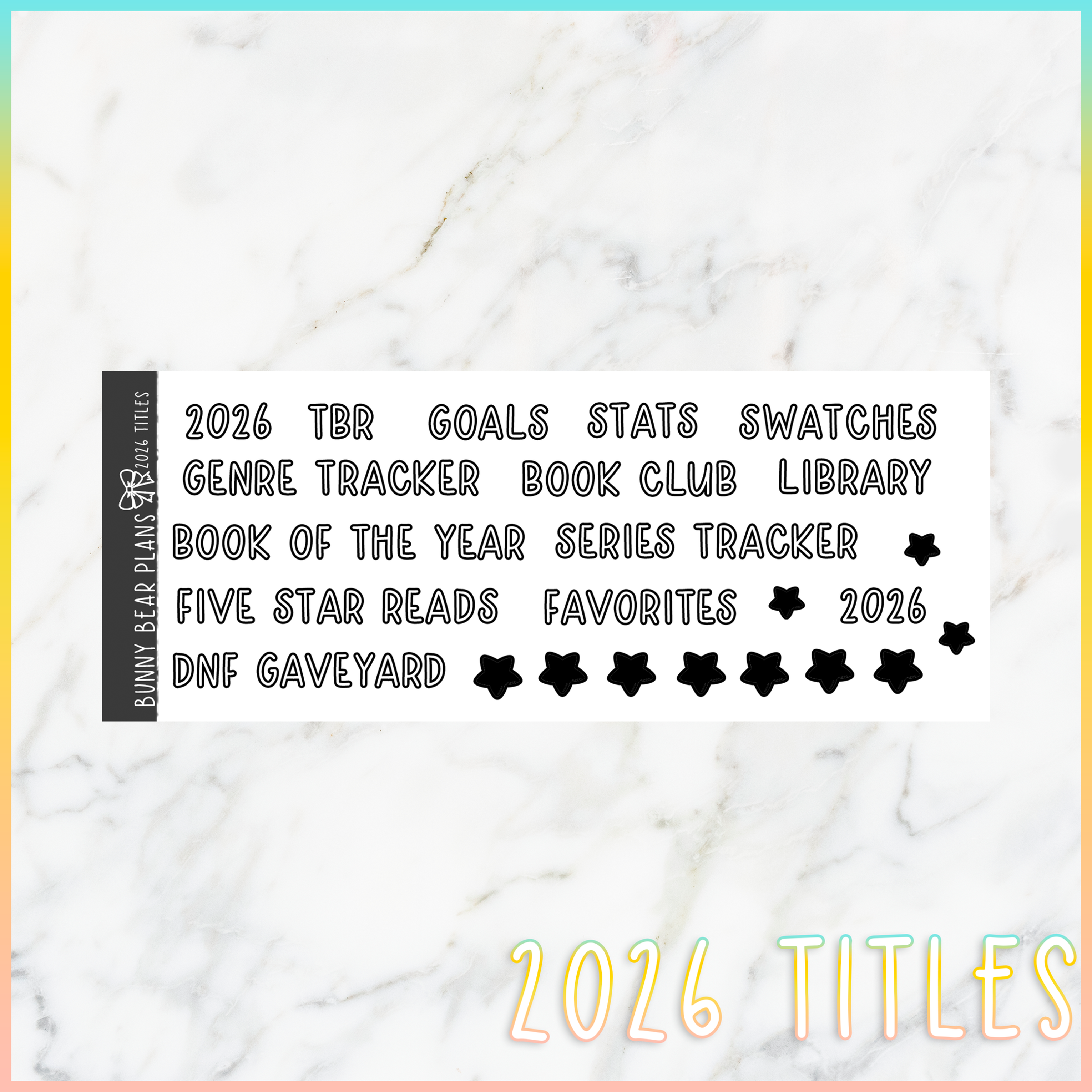 2026 Titles - Bullet Journal