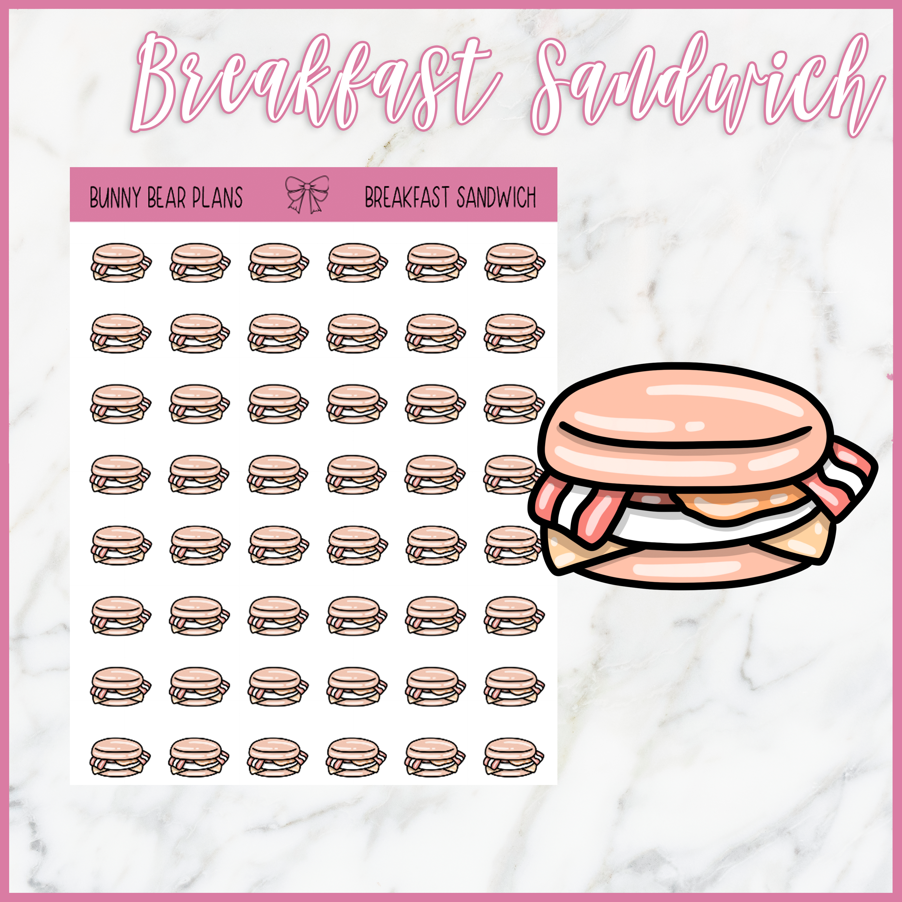Breakfast Sandwich Doodle