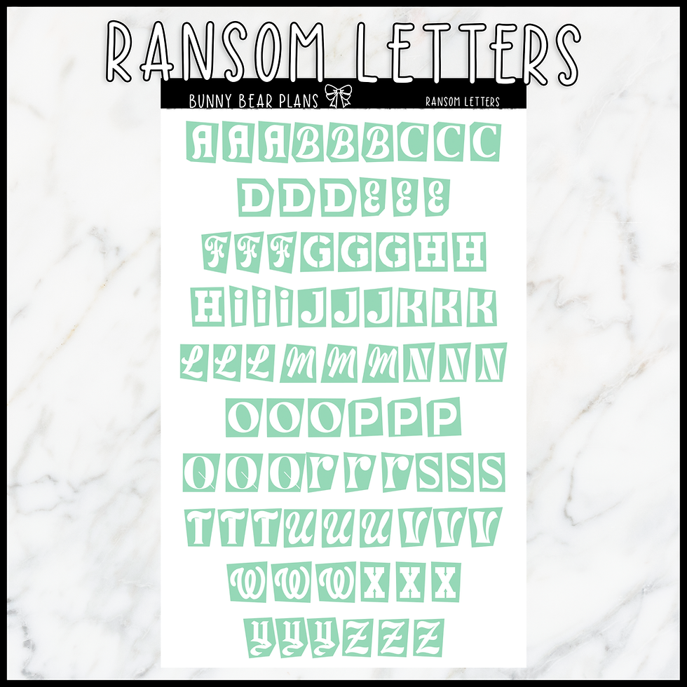 Thumbnail: Ransom Letters - Bullet Journal