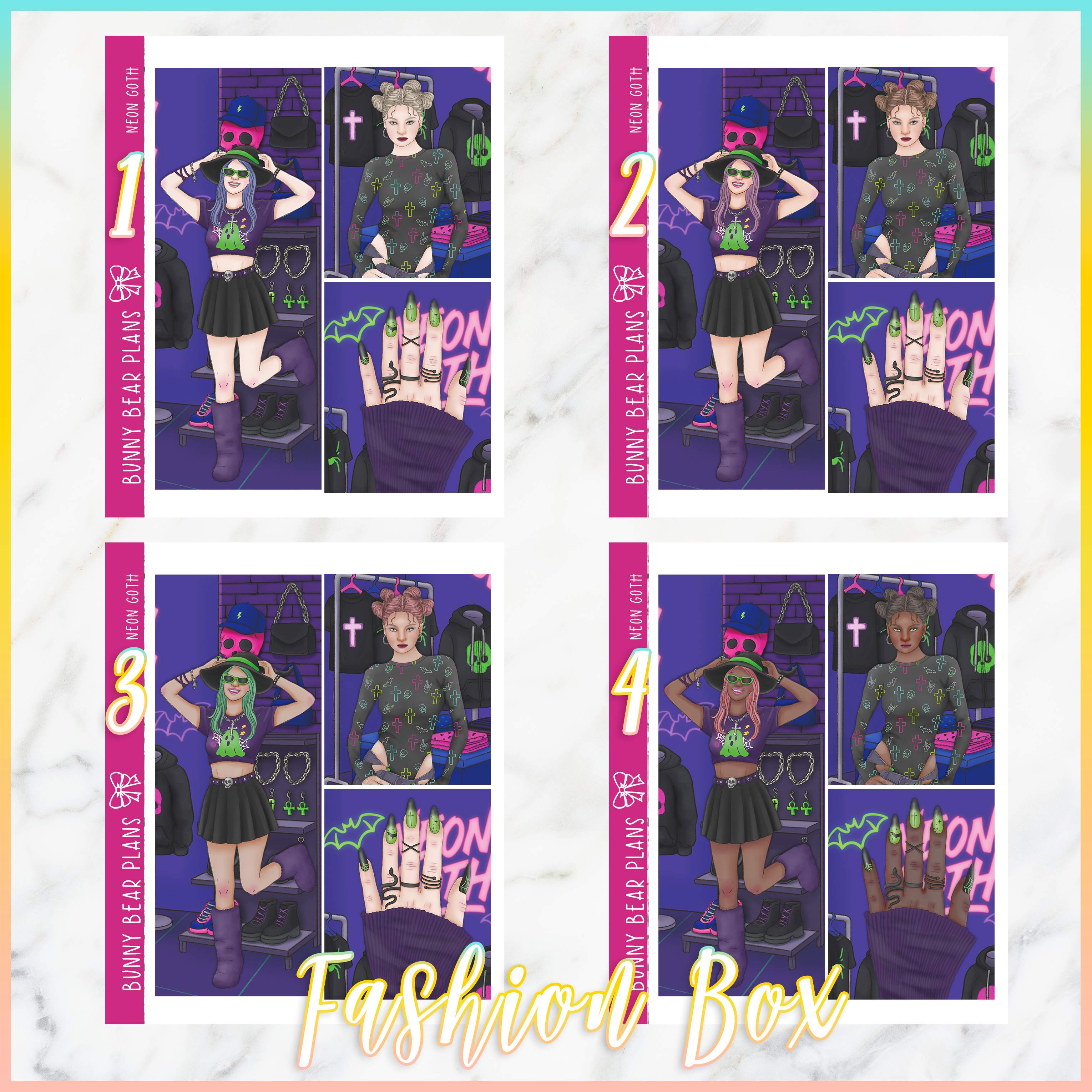 Neon Goth - Fashion Boxes