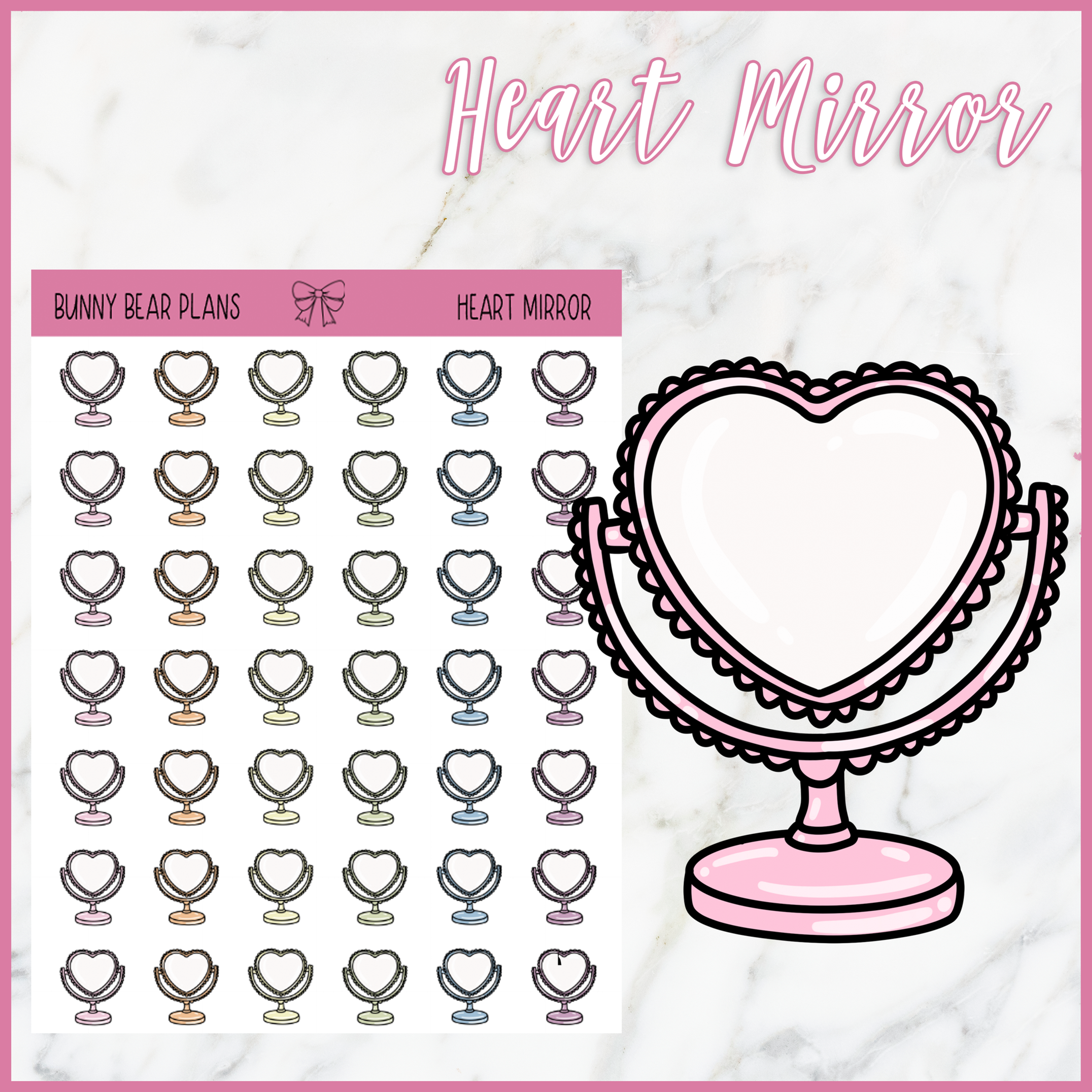 Heart Mirror Doodle
