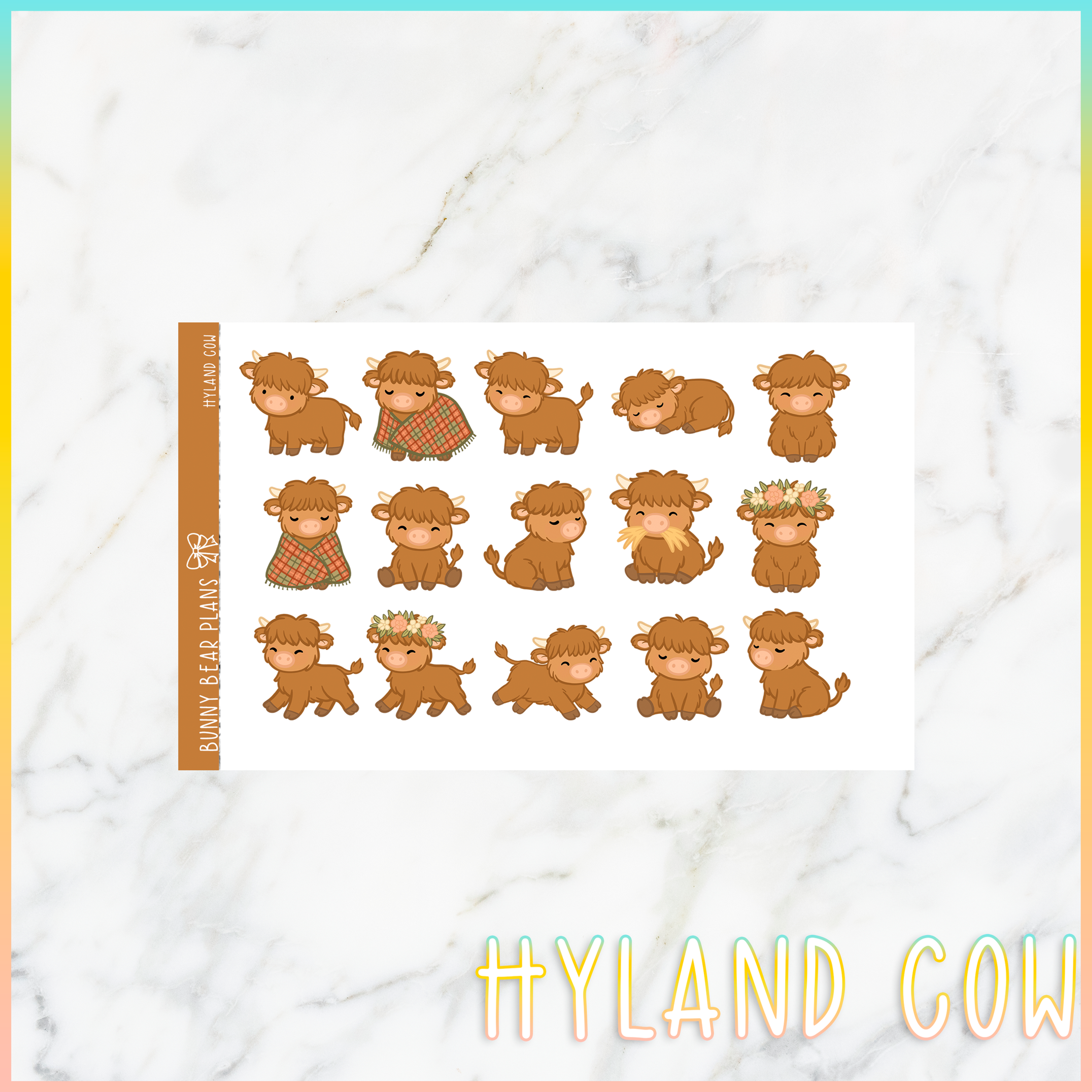 Hyland Cow - Bullet Journal