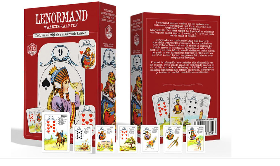 Thumbnail: Lenormand waarzeg kaarten - tarot - waarzeggerij - instinct - medium - waarzegger -