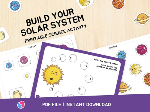 Build My Solar System - Printable Preschool Mathematics Activity ...