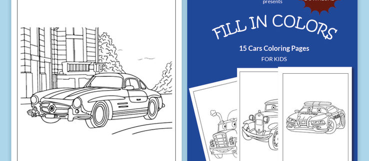 15 Cars Coloring Pages : Rev Your Engines with Free Car Coloring Pages for Kids!