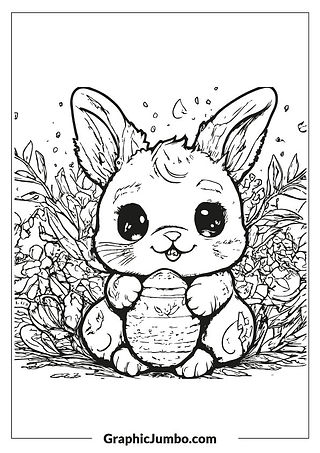 Free Rabbit Coloring pages for adults