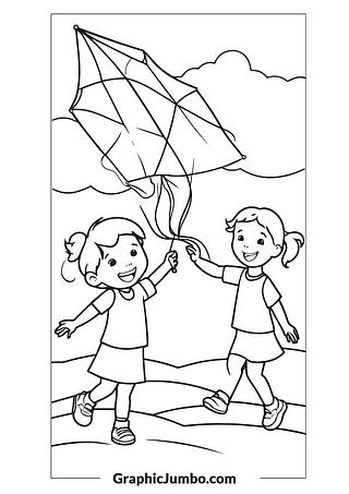 Free Kids' Outdoor Activity Coloring Pages