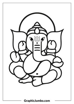Ganesha Coloring Pages