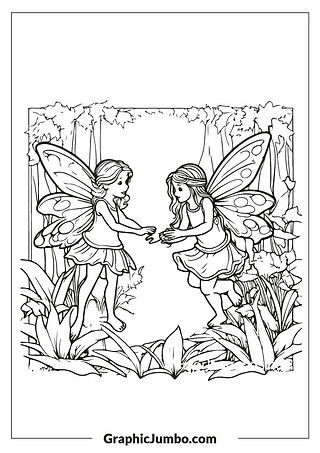 Fairyland Coloring Pages