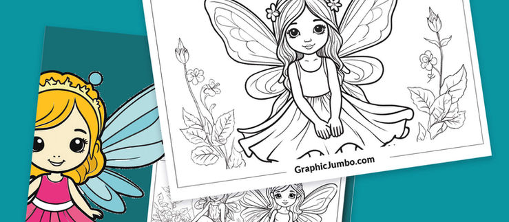 Flutter into Fun: 15+ Easy Fairy Landscape Coloring Pages for Little Wizards and Fairies!