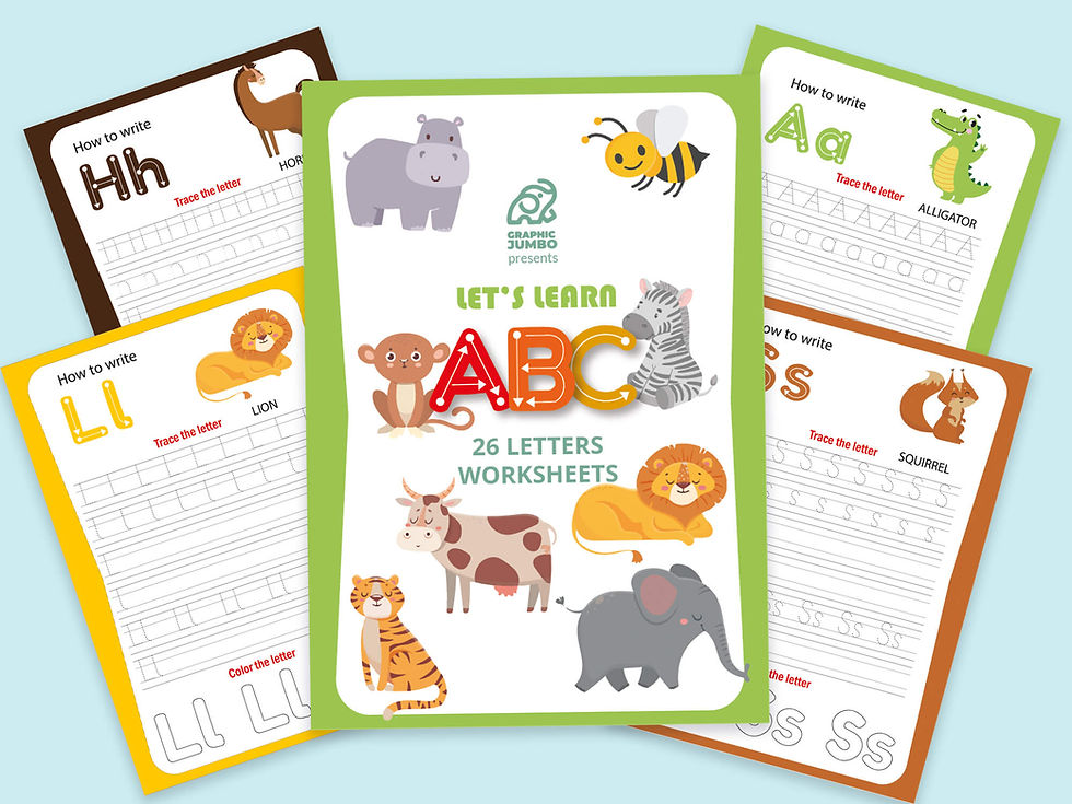 ABC Writing Practice Sheets! : A is for Awesome, B is for Brilliant: Unleashing Letter Magic