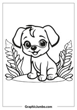 cute puppy coloring pages