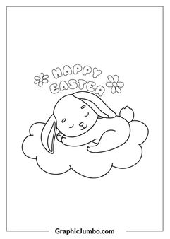 easter bunny coloring pages